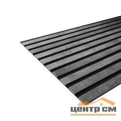 Панель акустическая гибкая ARTIVA flex №2, черный войлок, 2750х600х9мм, рейки МДФ 40х6мм, бетон