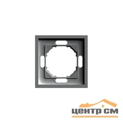 Рамка одноместная Эмили STEKKER PFR00-5001-09, антрацит, soft touch