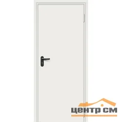Дверь ДПМ-1/ei-60(6) глухая (RAL 7035) 850*2070 ПР, порог (замок и ручка нажимная кл/кл)