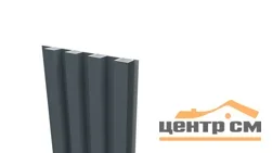 Панель стеновая реечная ARTIVA WPC 168х18х2700 мм, Графит светлый, WPC/18, полимерно-древесный композит