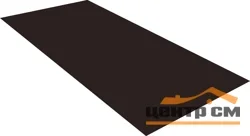 Плоский лист Сатин матовый ТХ RAL 9005 (чёрный), 0.5 мм, 1,25*2 м.п., пл=2.5м2 (в пленке)