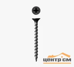 Саморезы пот/г гипс-дерево 3,5x41 оксид (уп 25шт) подвес, Biskrep