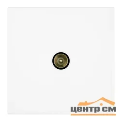 Розетка телевизионная 1-местная (механизм) СП STEKKER Мия, 75 Ом, 5-862МГц, RST00-3108-01, белая магнолия
