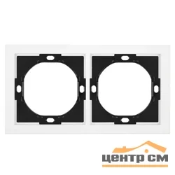 Рамка двухместная STEKKER Мия, белая магнолия PFR00-3002-01