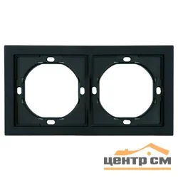 Рамка двухместная STEKKER Мия, черный бархат PFR00-3002-05