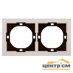 Рамка двухместная STEKKER Мия, пудровый жемчуг PFR00-3002-08