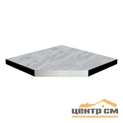 Плита фальшпола из НЕГОРЮЧЕГО сульф.кальция (КМ0)K&R Design S30St/C+GT005R/k со стал.оц.пласт. снизу и мат.керамогран.серый 10мм сверху 600х600х40,5мм