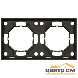 Рамка двухместная ЭРА Arktik антрацит арт.16-5002-05