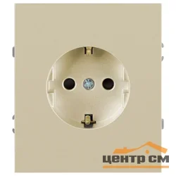 Розетка одноместная механизм СП ЭРА Arktik 2P+E Schuko с заземлением 16А-250В шампань арт.16-2101-04