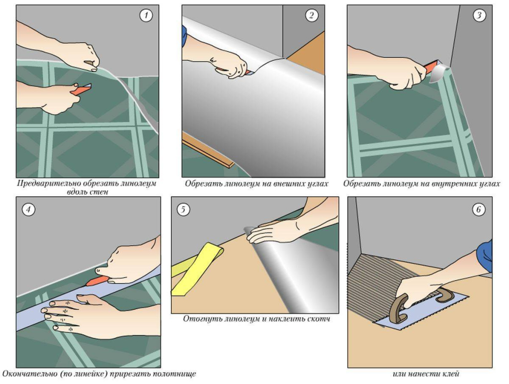 Укладка линолеума: подробное руководство